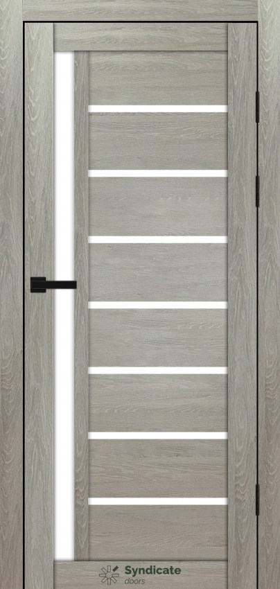 Двері Syndicat Doors PVC 101 Дуб ровера сатинове скло
